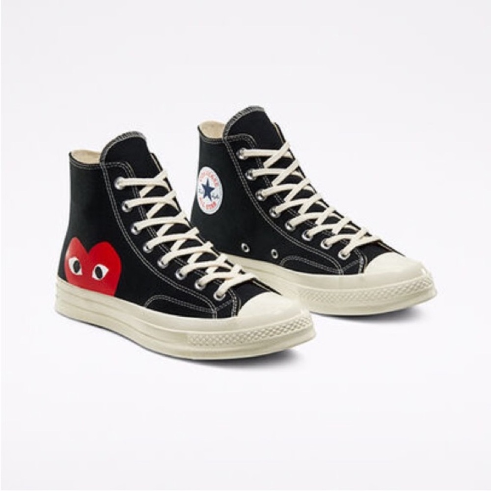 Converse ♥️Play Comme Des Garçons CDG Black High Tops Chuck Taylor All Stars 12